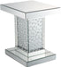 Acme Furniture Nysa End Table in Mirrored & Faux Crystals 80284 image