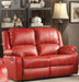 Acme Furniture Zuriel Motion Loveseat in Red 52151 image